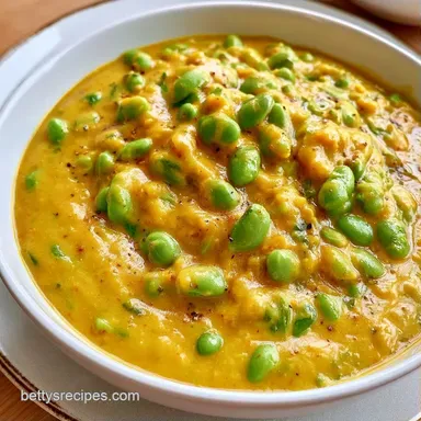 Edamame Curry with Coconut Milk Recipe Card