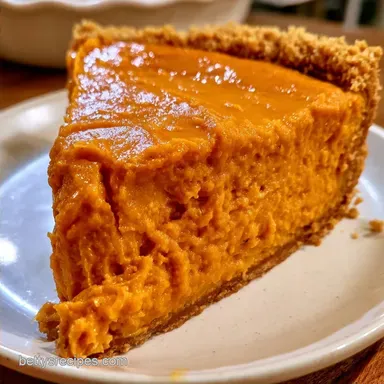 Whipped Pumpkin Pie with Graham Crust