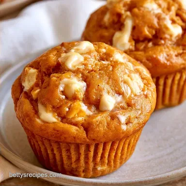 White Chocolate Pumpkin Muffins (35 Min)