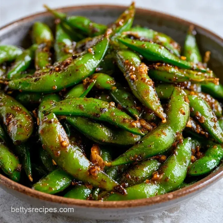 Charred Garlic Edamame in 10 Minutes