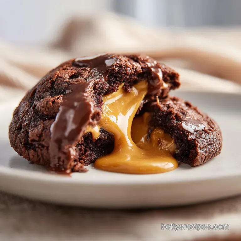 Chocolate Peanut Butter Lava Cookies: Molten Center
