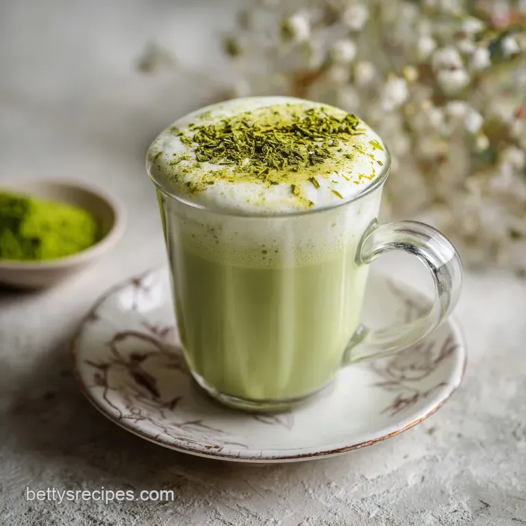 Dairy Free Energizing Creamy Coconut Matcha Latte Recipe - appetizing dish ready to serve