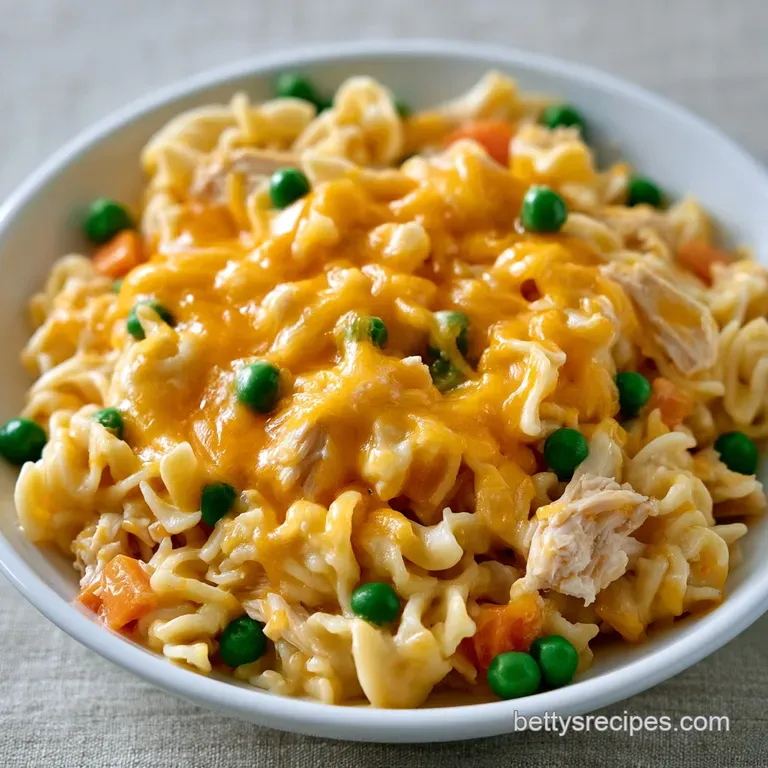 Easy Chicken Noodle Casserole: Creamy and Golden