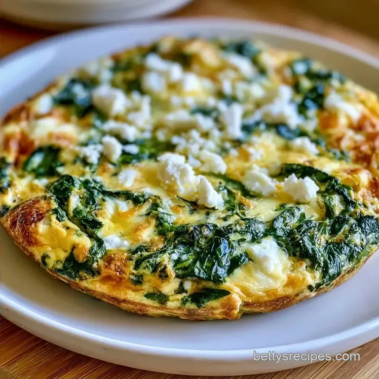 Greek Feta Spinach Frittata