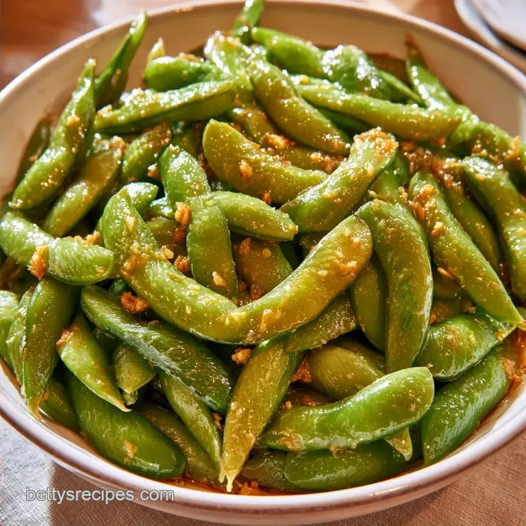 Pan-Seared Garlic Sesame Edamame