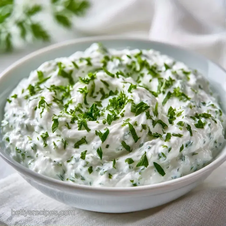 Creamy white dip in a ceramic bowl surrounded by vibrant orange carrots and crisp green cucumber slices on a tray.