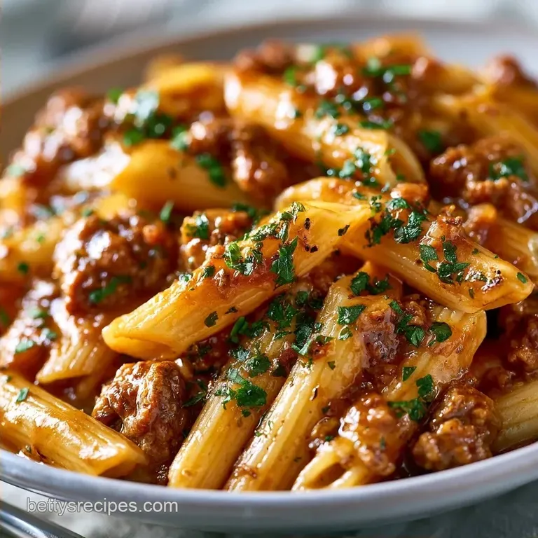 Low Cost Pasta Meal: One-Pot Beef Pasta