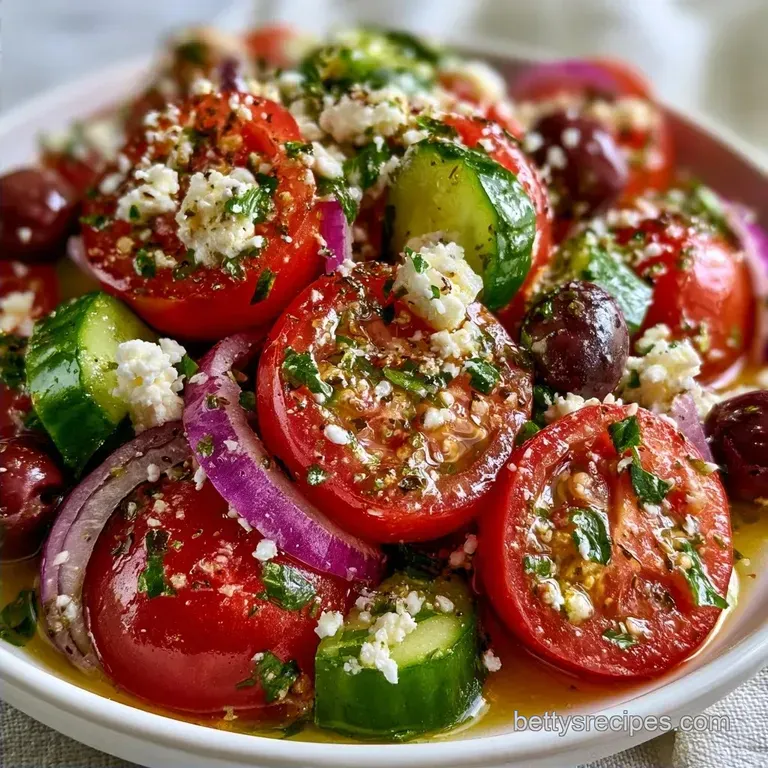 Mediterranean Feta Salad in 15 Minutes