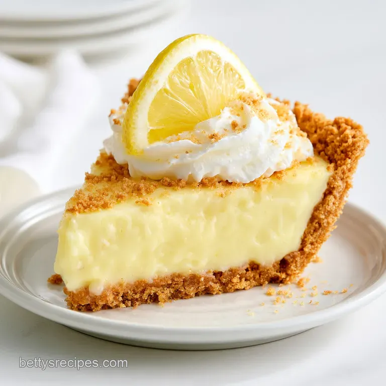 Lemon Icebox Pie with Graham Cracker Crust