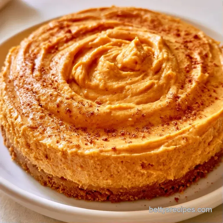 Creamy orange layers in a crystal glass topped with a fluffy white swirl of whipped cream and a pinch of cinnamon.