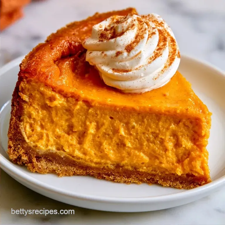 Creamy NoBake Pumpkin Cheesecake