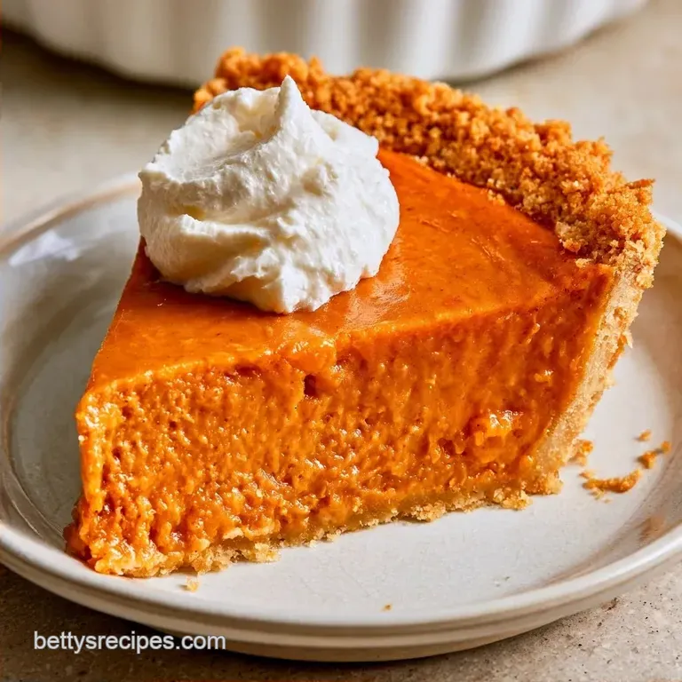 NoBake Pumpkin Pie: Velvety and Oven-Free