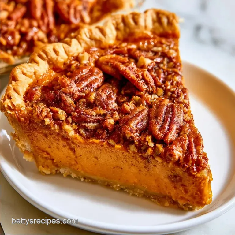 Old Fashioned Pecan Praline Pumpkin Pie