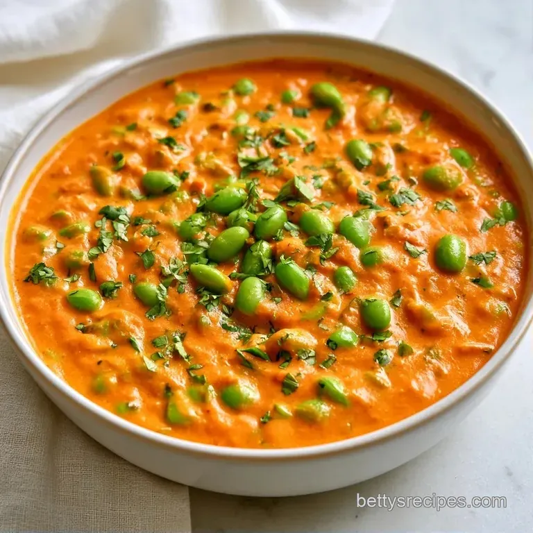 A white ceramic bowl filled with creamy golden curry and bright green beans, paired with fluffy white steamed rice.