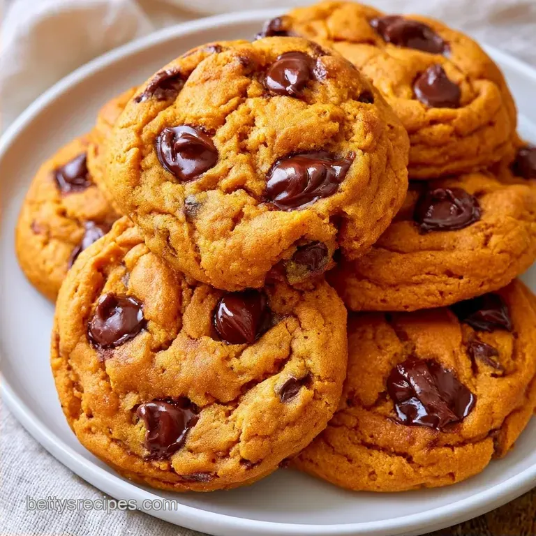 Soft Pumpkin Chocolate Chip Cookies