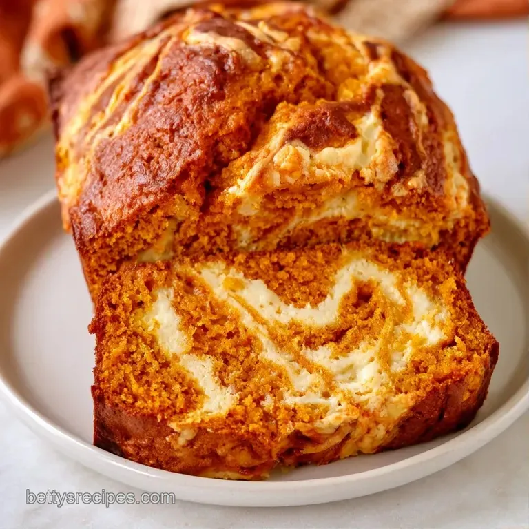 Thick slices of marbled orange cake arranged on a rustic wooden board beside a steaming cup of black coffee.