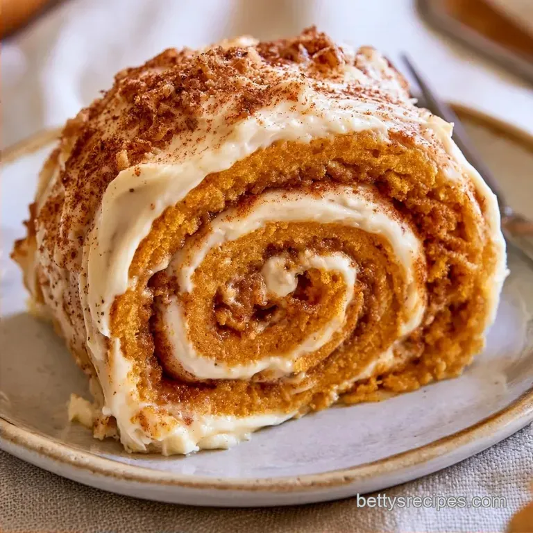 Pumpkin Roll with Cream Cheese Frosting