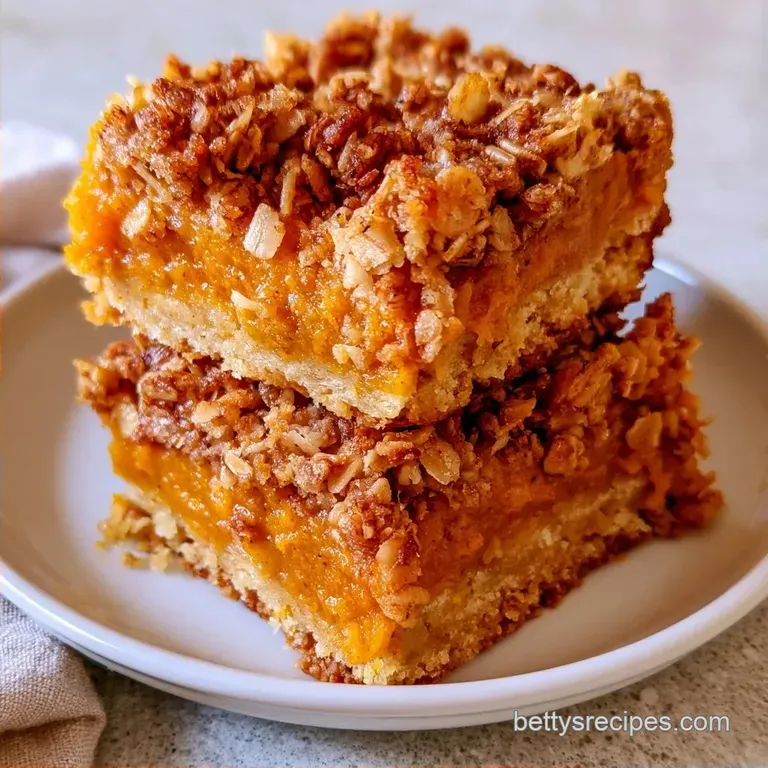 Guilt-Free Pumpkin Streusel Bars