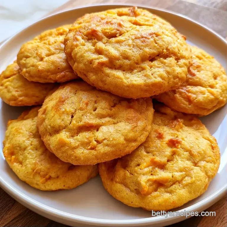 Warm orange cookies stacked neatly on a rustic wooden board, garnished with a sprinkle of cinnamon and a linen napkin.