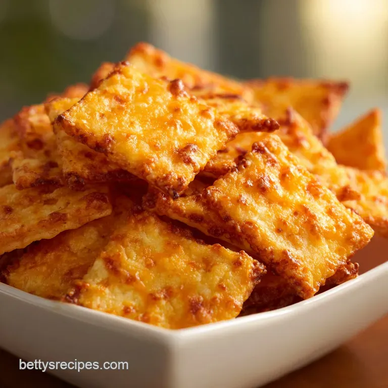 Sourdough Discard Cheese Crackers: Sharp Cheddar
